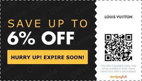 louis vuitton promo code